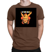 Viking Warrior With Winged Helmet And Mustache  Yellow 80s T-shirt | Artistshot