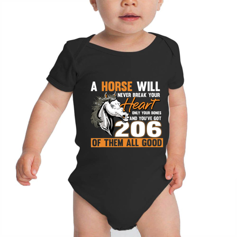 Hot Trend A Horse Will Never Break Your Heart Horse Rider Horses Baby Bodysuit by Estrada Link | Artistshot