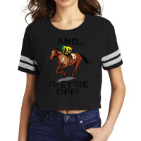 Trending And Theyre Off Horse Racing Gambling Scorecard Crop Tee | Artistshot