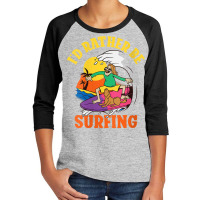 Womens Id Rather Be Surfing Wake Surfer V Neck T Shirt Youth 3/4 Sleeve | Artistshot