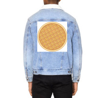 Round Waffle Poster Boy Unisex Sherpa-lined Denim Jacket | Artistshot