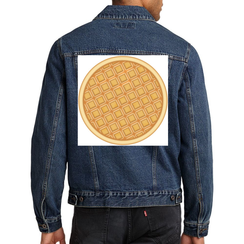 Round Waffle Poster Boy Men Denim Jacket by pihnyadzif | Artistshot