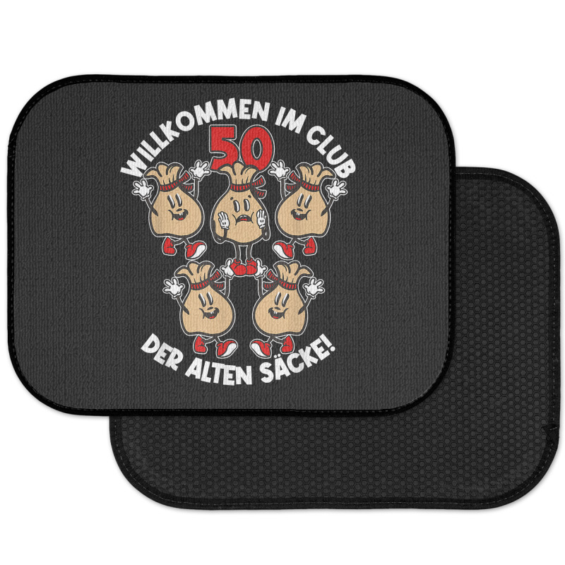 Mens Welcome To The Club Of The Old Bags Old Bag 50th Birthday T Shirt Rear Car Mat | Artistshot