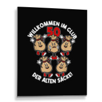 Mens Welcome To The Club Of The Old Bags Old Bag 50th Birthday T Shirt Metal Print Vertical | Artistshot