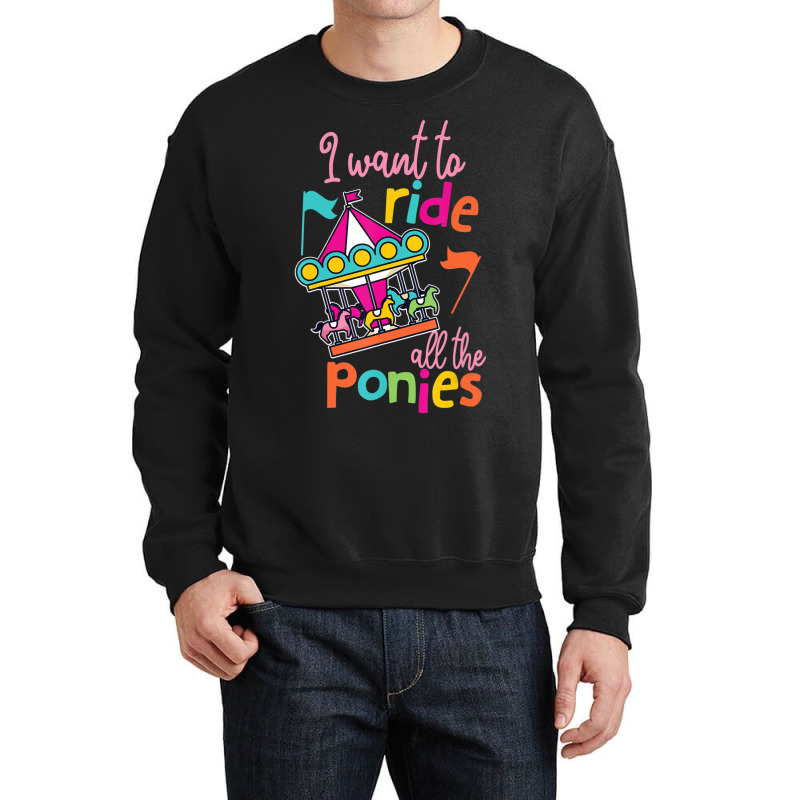 Hot Trend Carousel Horse Merry-go-round For Girls Crewneck Sweatshirt | Artistshot