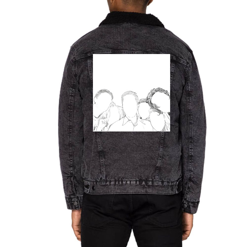 Ix27ll Be There Looking For You Tv Show Poster Unisex Sherpa-lined Denim Jacket | Artistshot