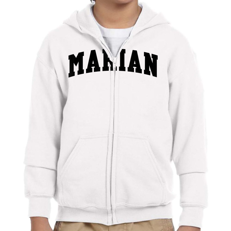 Marian Arch Retro College University Style T Shirt Youth Zipper Hoodie by l71e1leis | Artistshot