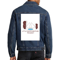 Little Eskimo Brother Program Taco The League Tv Poster Summer Stars Men Denim Jacket | Artistshot