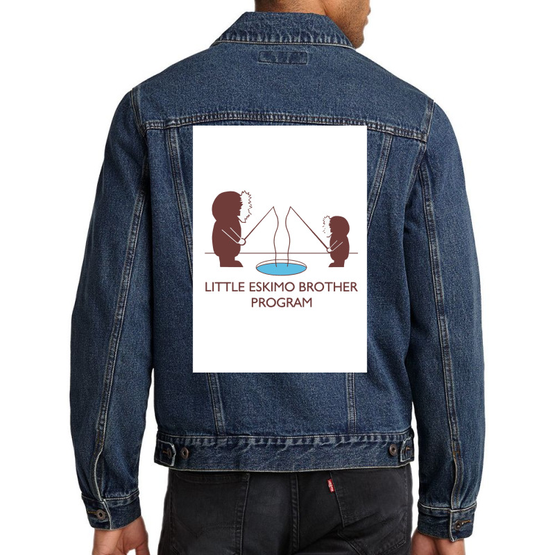 Little Eskimo Brother Program Taco The League Tv Poster Summer Stars Men Denim Jacket | Artistshot