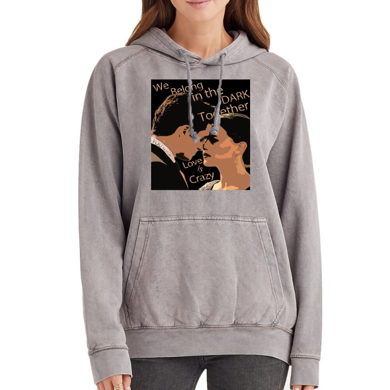 Love Is Crazy Poster Quote Vintage Hoodie | Artistshot