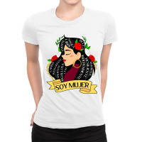 Soy Mujer Latina Fuerte Independiente Chingona Mujer Latina Ladies Fitted T-shirt | Artistshot