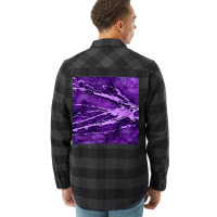 Marbled Ultra Violet Poster Travel Flannel Shirt | Artistshot