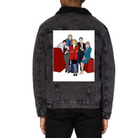 Murphy Brown Poster Blue Unisex Sherpa-lined Denim Jacket | Artistshot