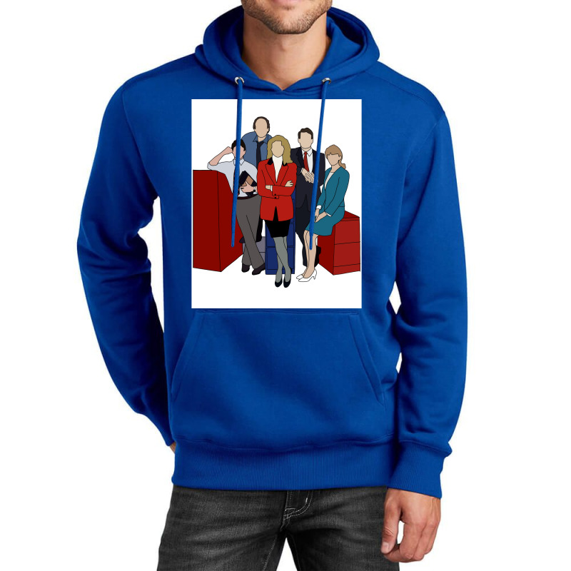 Murphy Brown Poster Blue Unisex Hoodie | Artistshot