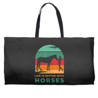 Hot Trend Equestrian Horsewoman Gallop Quote Horse For Girls Weekender Totes | Artistshot