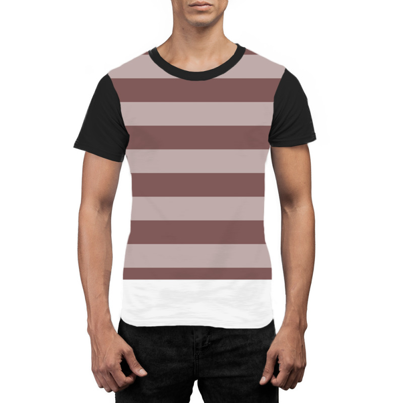 Mauve Purple Puce Wide Cabana Tent Stripes Poster Hipster Graphic T-shirt by tamrahzeller4 | Artistshot