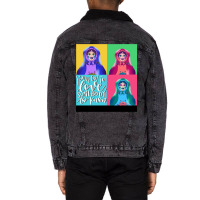 Russian Doll Poster Aesthetic Unisex Sherpa-lined Denim Jacket | Artistshot