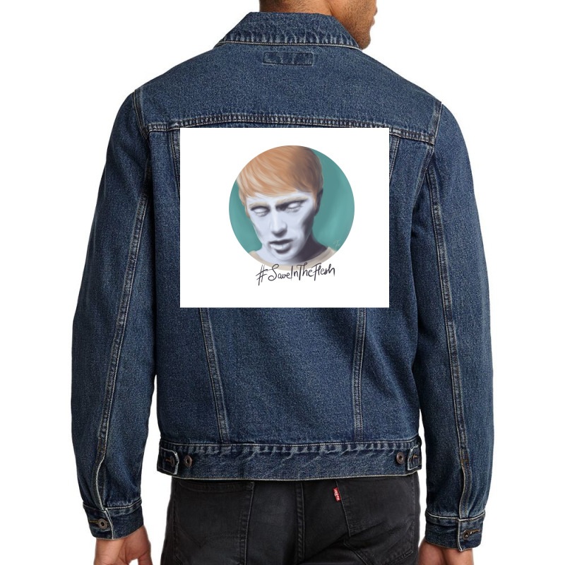 Save In The Flesh Poster Summer Men Denim Jacket | Artistshot