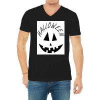 Halloween Poster Tumblr V-neck Tee | Artistshot