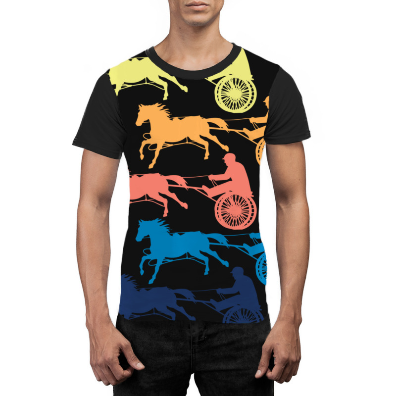 Limited Edition Harness Horse Racing Men Women Cool Retro Colors Graphic T-shirt | Artistshot