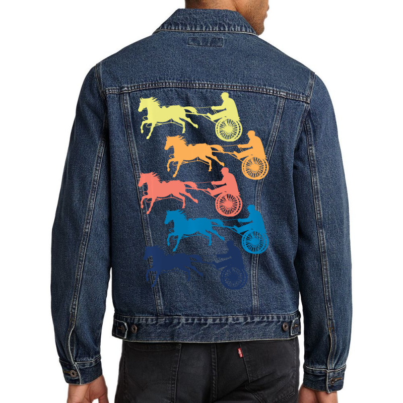 Limited Edition Harness Horse Racing Men Women Cool Retro Colors Men Denim Jacket | Artistshot