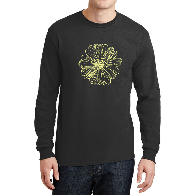 Limited Edition Sunflower Ink Print Long Sleeve Shirts by poppyallen | Artistshot