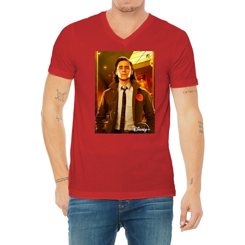 The God Of Mischief Poster Yellow V-neck Tee | Artistshot