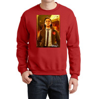 The God Of Mischief Poster Yellow Crewneck Sweatshirt | Artistshot