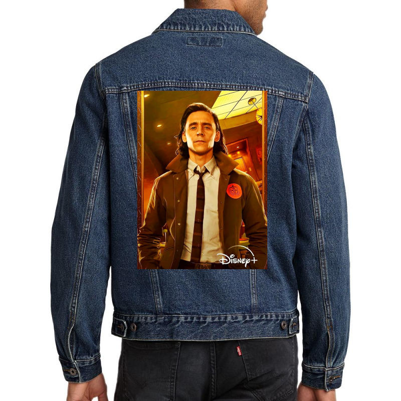 The God Of Mischief Poster Yellow Men Denim Jacket | Artistshot