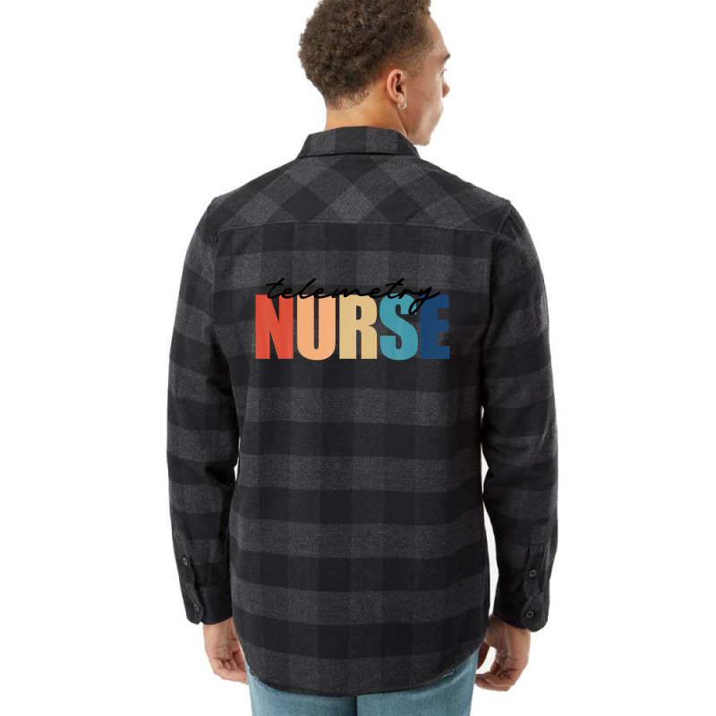 Telemetry Nurse Progressive Care Cardiac Nursing Flannel Shirt | Artistshot