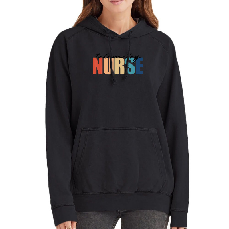 Telemetry Nurse Progressive Care Cardiac Nursing Vintage Hoodie | Artistshot