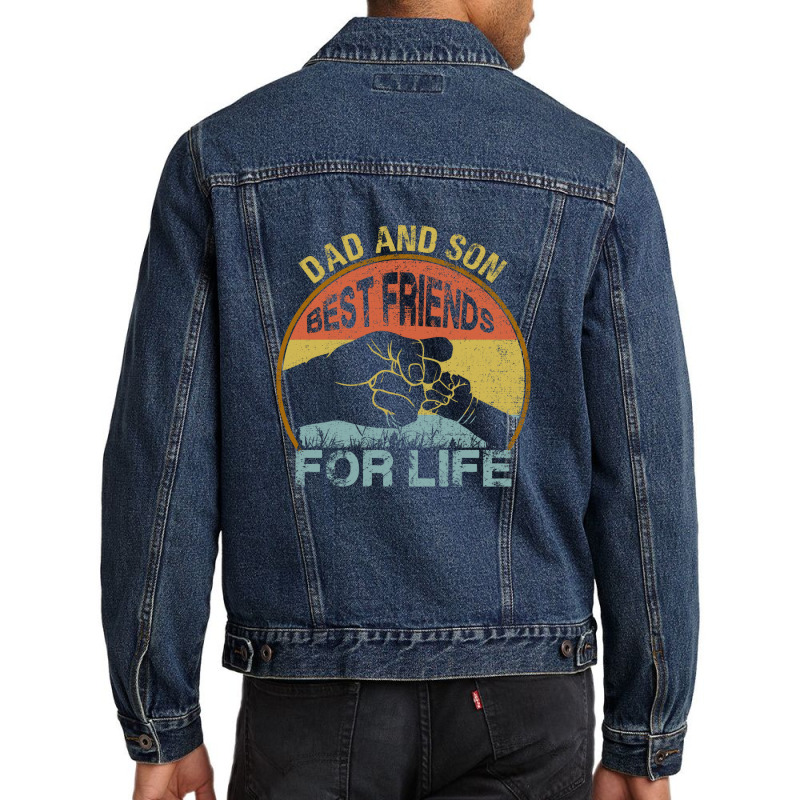 Father And Son  Best Friens For Life Matching Men Denim Jacket | Artistshot