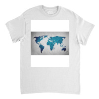 Map Of The World Poster Girl Classic T-shirt | Artistshot