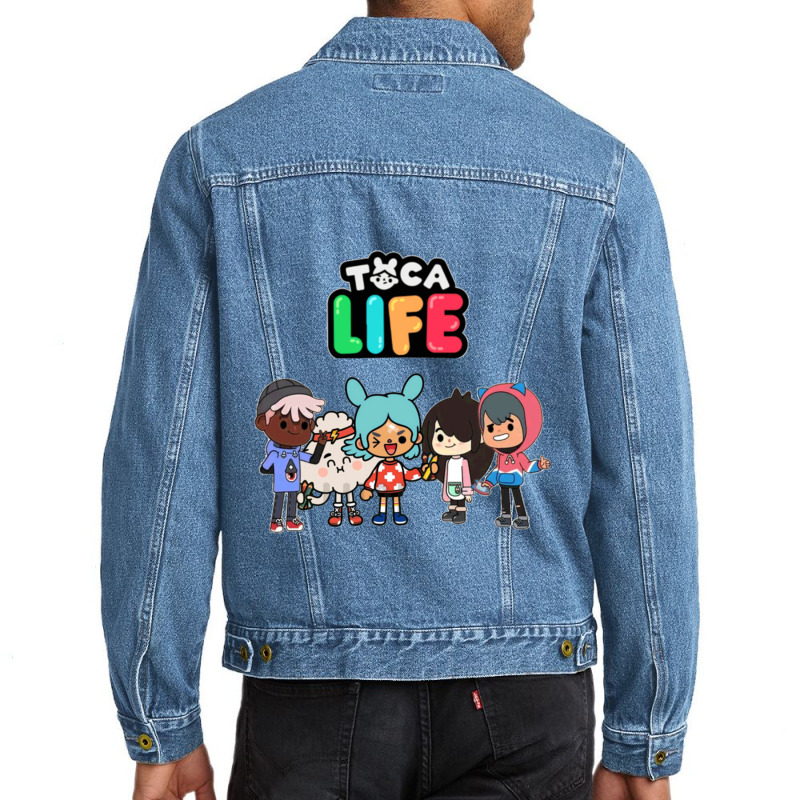 Custom Toca Boca Toca Boca 2021 Toca Life World Men Denim Jacket By ...