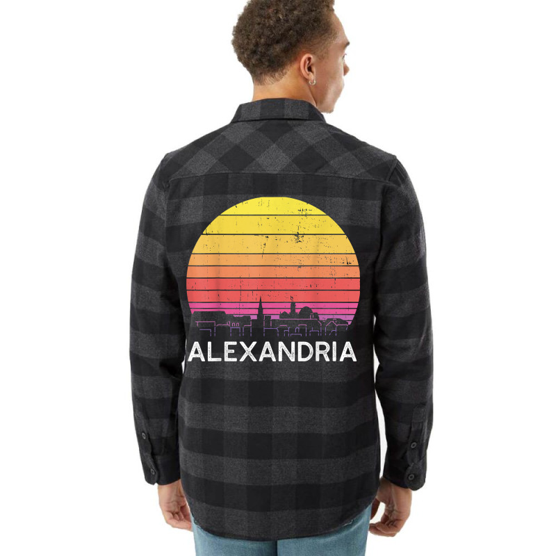 Retro Virginia Alexandria Skyline Vintage Urban Buildings T Shirt Flannel Shirt by veroniquetour3tz | Artistshot