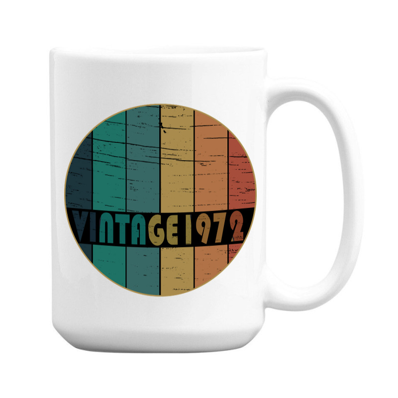 Hot Trend Vintage 1972 Birthday 15 Oz Coffee Mug | Artistshot