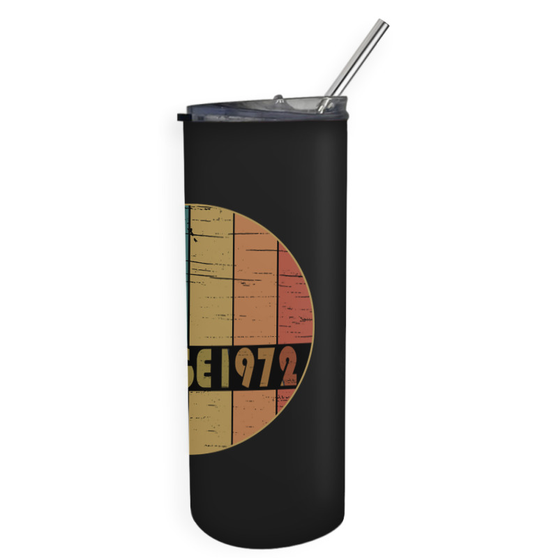 Hot Trend Vintage 1972 Birthday Skinny Tumbler | Artistshot