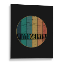 Hot Trend Vintage 1972 Birthday Metal Print Vertical | Artistshot