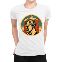 Retro Japanese Samurai Warrior Grunge Vintage Gift T Shirt Ladies Fitted T-shirt | Artistshot