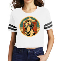 Retro Japanese Samurai Warrior Grunge Vintage Gift T Shirt Scorecard Crop Tee | Artistshot