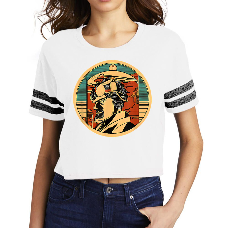 Retro Japanese Samurai Warrior Grunge Vintage Gift T Shirt Scorecard Crop Tee by cordellwerw56r | Artistshot