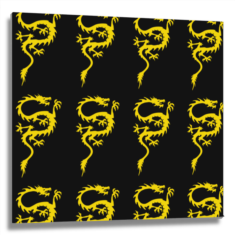 Chinese Dragon Cool Oriental Asian Kung Fu Metal Print Square | Artistshot