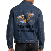 Grandma Extraordinaire Gift For Grandmother Men Denim Jacket | Artistshot