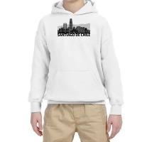 Santiago De Chile City Skyline Silhouette Outline Sketch T Shirt Youth Hoodie | Artistshot