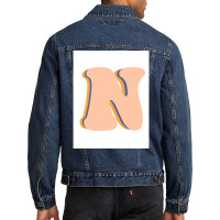 The Letter N Poster Girl Men Denim Jacket | Artistshot