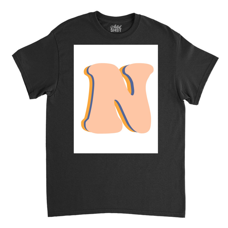 The Letter N Poster Girl Classic T-shirt | Artistshot