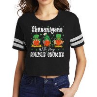 Shenanigans With My Dialysis Gnomies Shamrock Patrick's Day T Shirt Scorecard Crop Tee | Artistshot