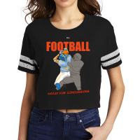 Hot Trend Football Gives You Concussions. Scorecard Crop Tee | Artistshot