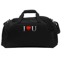 I Love U Heart Active Duffel | Artistshot