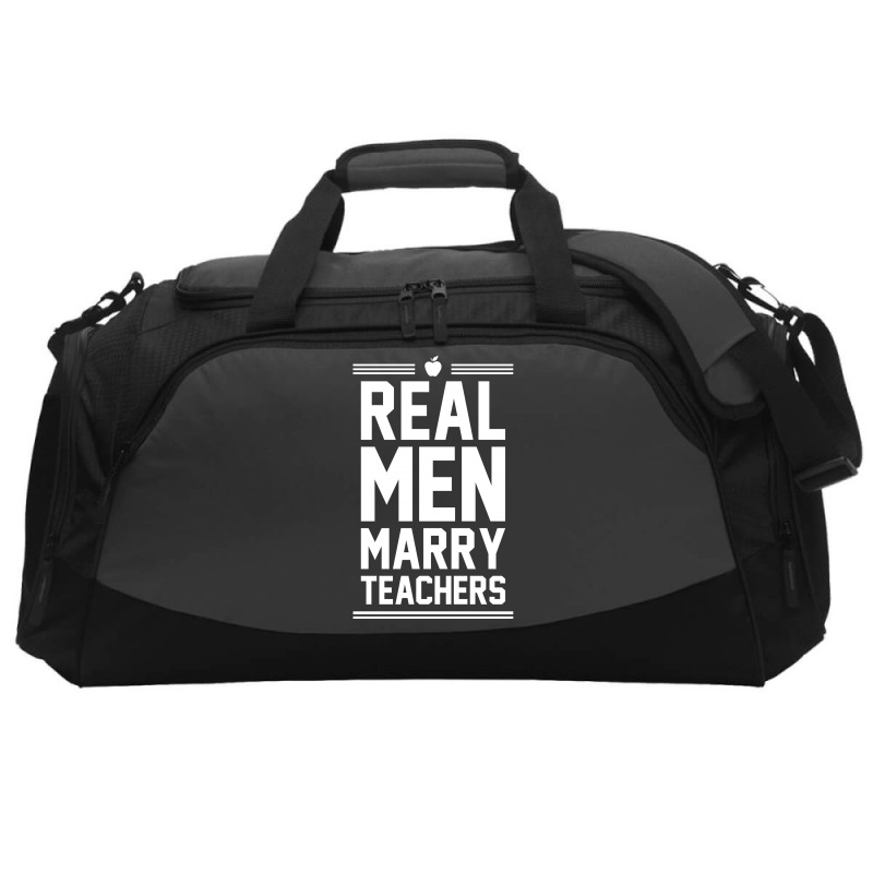 Real Men Marry Teachers Active Duffel | Artistshot